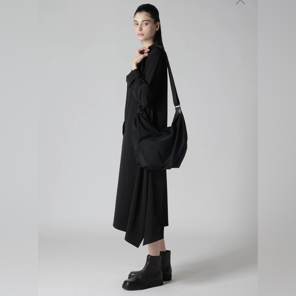 Yohji Yamamoto Black Gabardine Bag